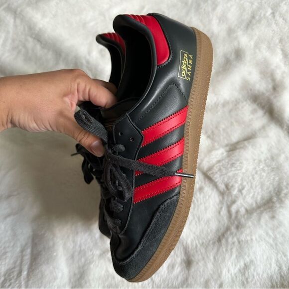 Adidas Samba OG Carbon Scarlett Men’s Size 8.5 - Picture 9 of 16